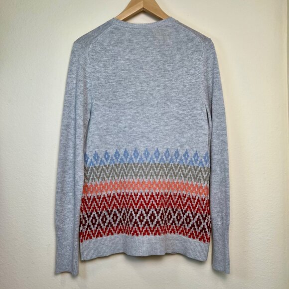 NWT EDDIE BAUER Womens Christine Fair Isle Mohair Blend Cardigan Sweater Medium - Picture 7 of 7